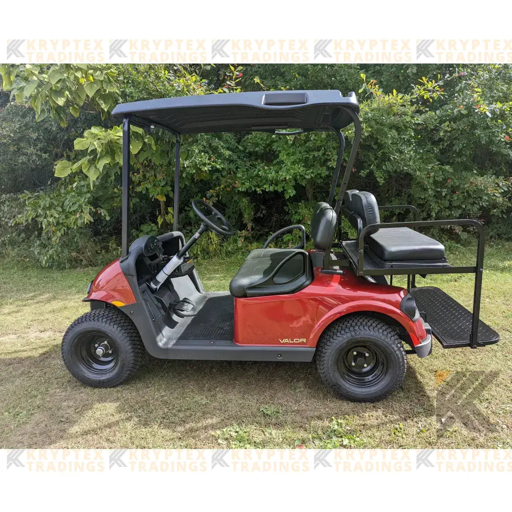 EZGO Valor Red golf cart Kryptex Golf Carts