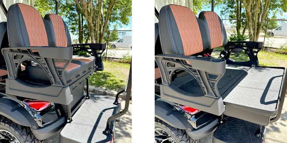 6 Seater Golf Cart Street Legal Extended Range 206AH Lithium Electric LSV with LED Lights