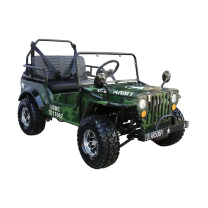 Coolster 6125A Mini Jeep Willis Style Children's Go-Kart Buggy, 125cc 4 Stroke Kryptex Golf Carts