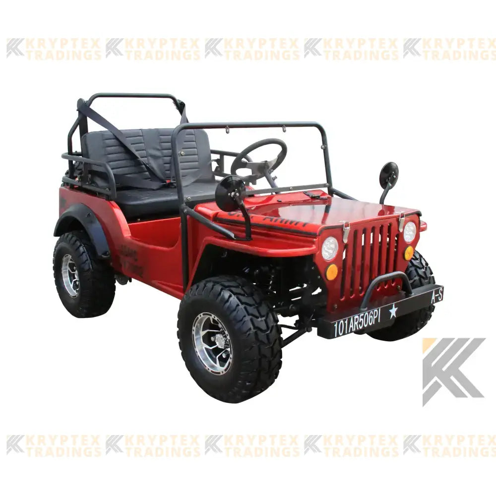 Coolster 6125A Mini Jeep Willis Style Children's Go-Kart Buggy, 125cc 4 Stroke Kryptex Golf Carts