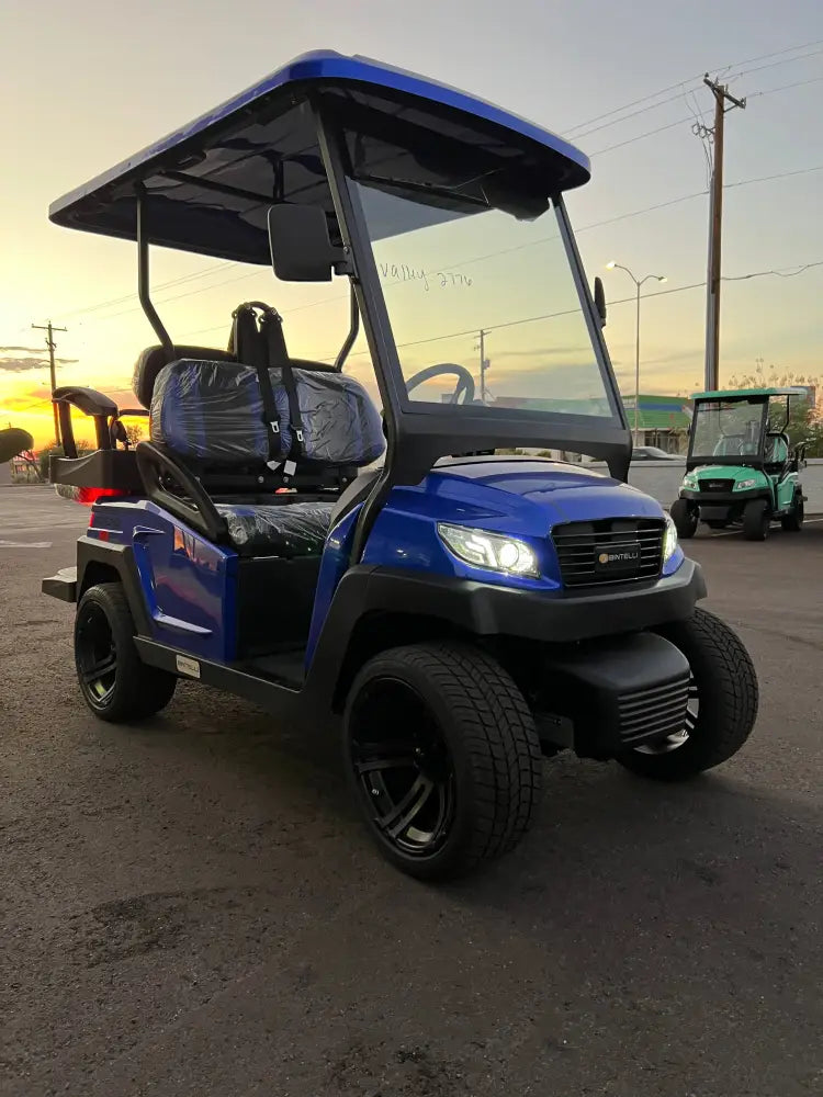 2024 Bintelli Beyond 4 Passenger Golf Cart in Hydro Blue w/ New 105AH Lithium Battery