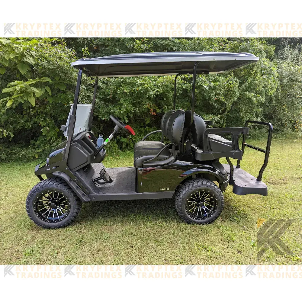 2023 E-Z-GO S4 - Black Kryptex Golf Carts