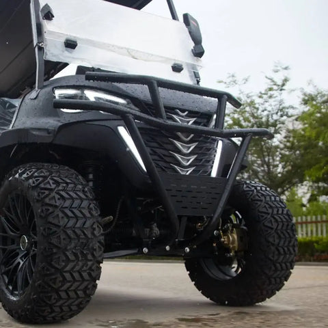 6 Seater Golf Cart Street Legal Extended Range 206AH Lithium Electric LSV with LED Lights