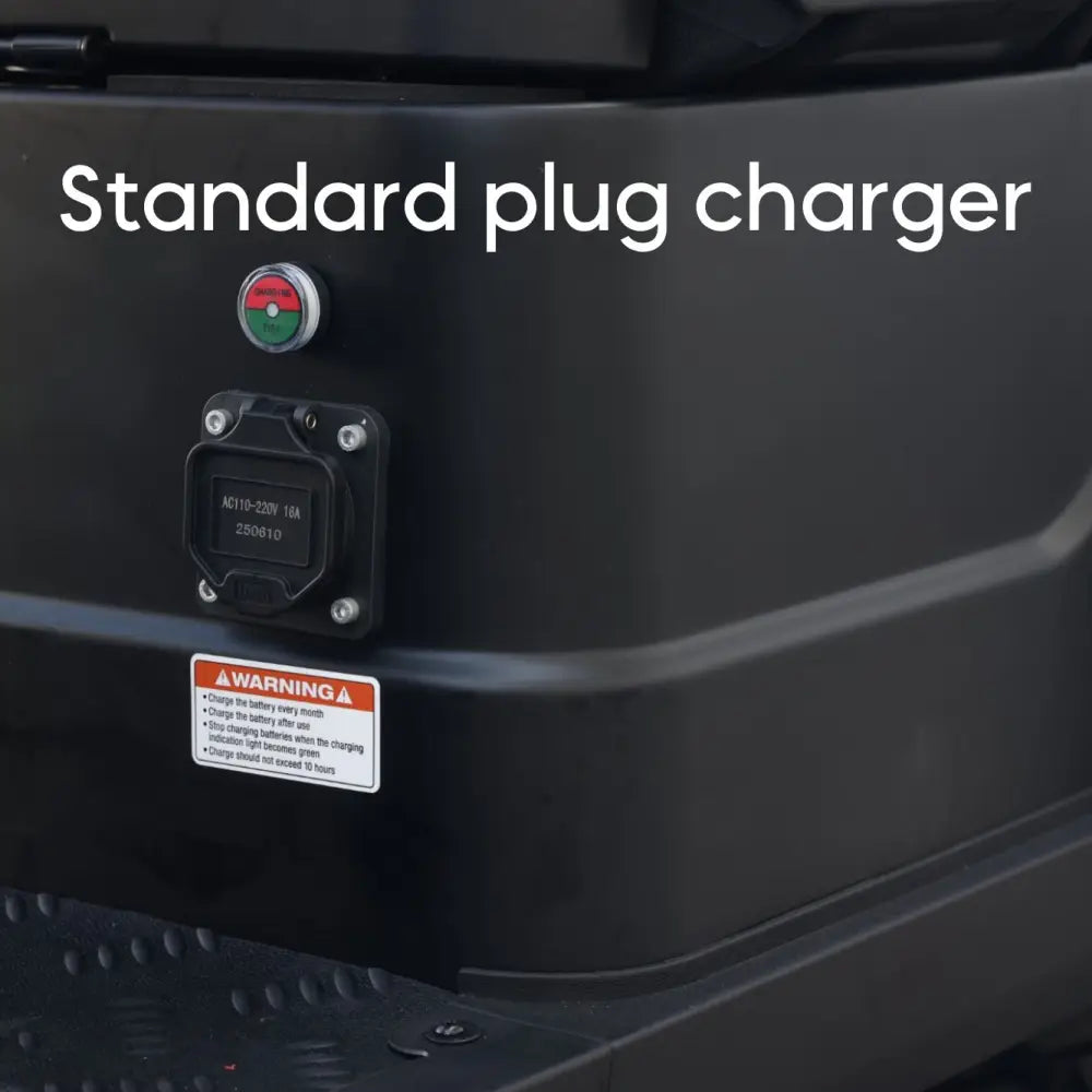 Matte Black 6 Seater With Copper Seats - 206ah Extended Range Golf Cart