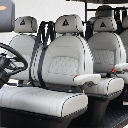 Matte Black 8 Seater 206ah Extended Range Golf Cart