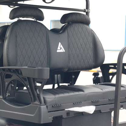 Matte Black Extended Range 206ah 6 Seater Golf Cart with LED Lights