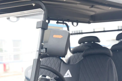 Matte Black Extended Range 206ah 6 Seater Golf Cart with LED Lights