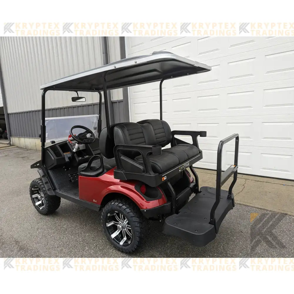 2023 E-Z GO S4 - Inferno Red Kryptex Golf Carts