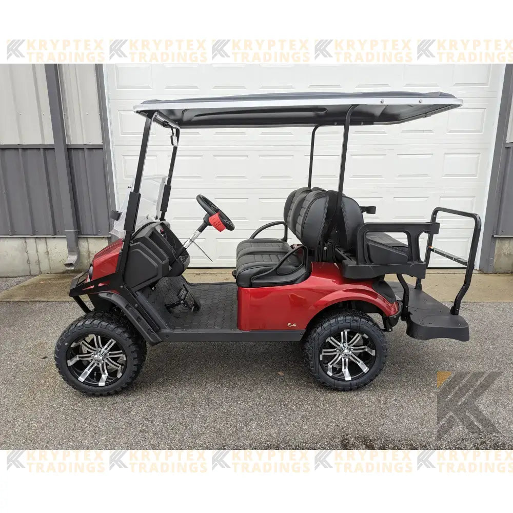 2023 E-Z GO S4 - Inferno Red Kryptex Golf Carts
