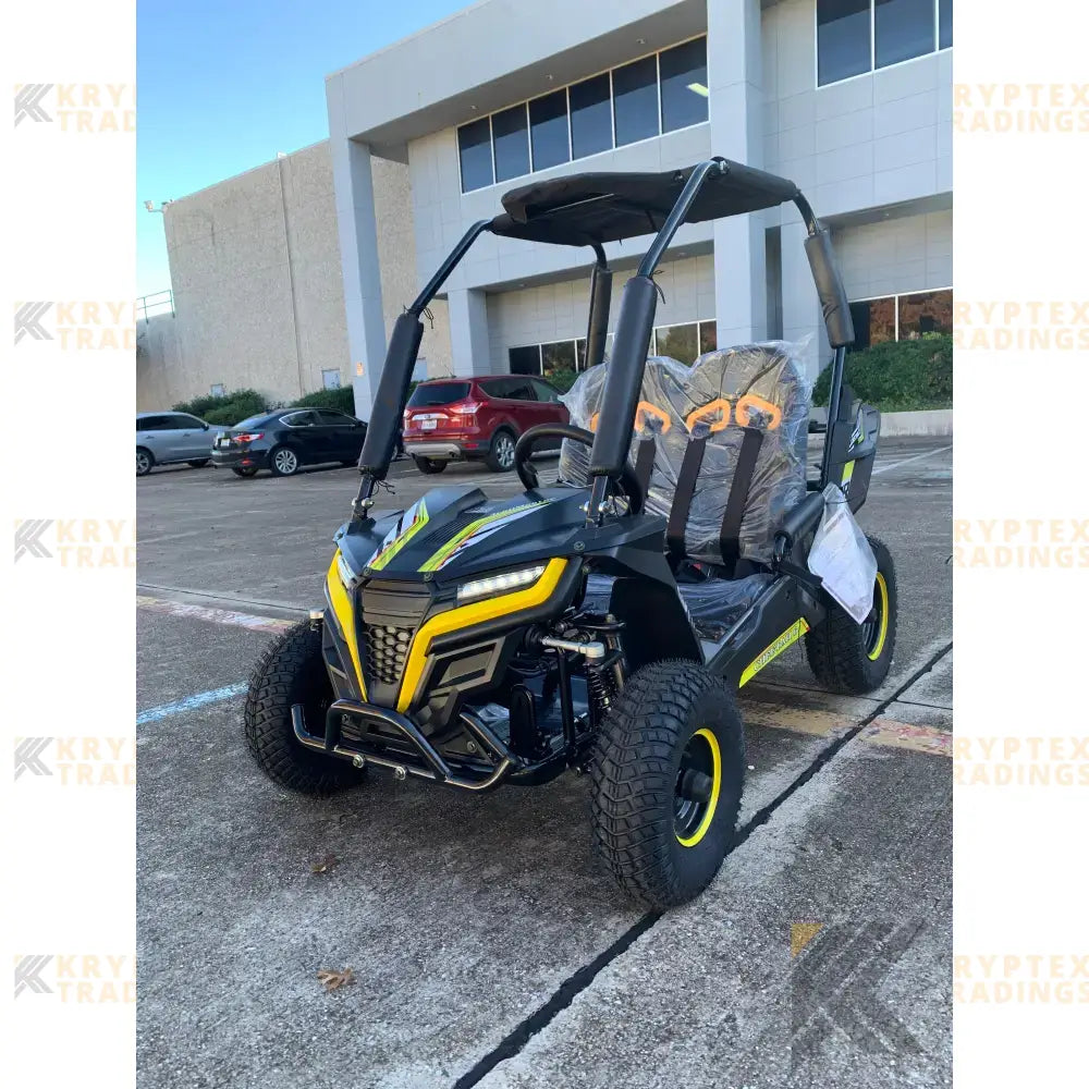 Trailmaster Cheetah i6 Children's Go-Kart Buggy, Electric Motor Kryptex Golf Carts