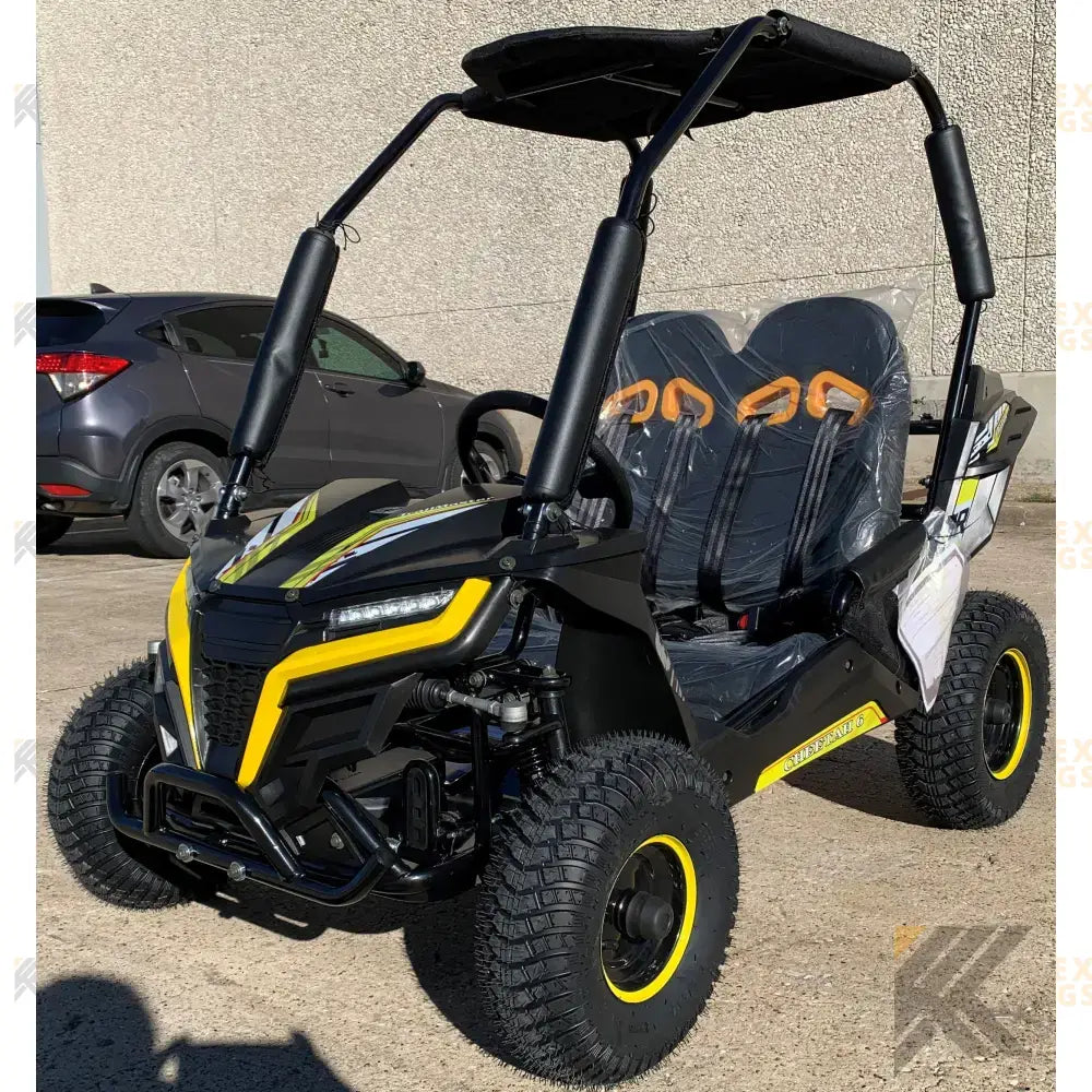 Trailmaster Cheetah i6 Children's Go-Kart Buggy, Electric Motor Kryptex Golf Carts